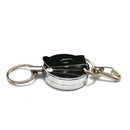 Men Women Elastic Anti Thief Sporty Retractable Recoil Keychain Key_Ring