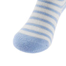 Winter Warm Thicken Cotton Baby Girls Boys Stripe Side Terry Socks(Blue/S)