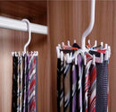 Rotating 20 Hooks Neck Ties Organizer Men  Tie Rack Hanger Holde Gw