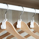 6pcs Wardrobe Space-saving Stack Hanger Hooks Coat Hook Plastic Closet Hanger
