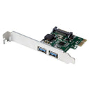 2X(Pci-E to Usb3.0 Dual Ports Expansion Card Pci Express Adapter Nec720202