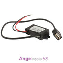 Car Charger Converter 12V To 5V 3A 15W Step Down Module With USB Cable