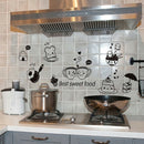 Fridge Coffee Stickers Removable Wall Stickers Room Wall Kitchen Stick ME