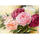 5D Full Diamond Embroidery Peony flowers Round Painting Cross Stitch Kits