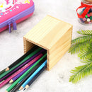 Creative Wooden Pen Holder Candlestick Tabletop Ornaments Offices Organizer