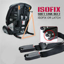 1.6M Latch Link Seat Belt Anchor Fixer Car Baby Kids Safety Adjustable Strap