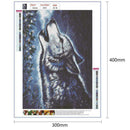 5D DIY Full Drill Diamond Painting Cross Stitch Home Decor Gift (A921 Wolf)
