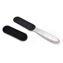 1pc stainless steel double side pedicure foot file +10pcs dry sanding paper  ME