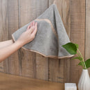 Bathroom Hand Towels Soft Washcloth with Hanging Loop Gray Dia. 19.7" Gifts