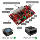 24/20-Pin ATX DC Power Supply Breakout Board Module Clear Acrylic Case Kit A