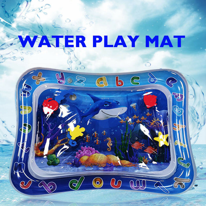 Ocean Fish Baby Inflatable Patted Pad PVC Crawling Water Cushion Play Mat