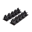 10P Cable Cord Wire Organizer Plastic Clips Ties Fixer Holder Self Adhesive AT3C