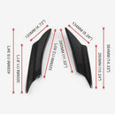 4PCS Universal Carbon Fiber Front Bumper Lip Splitter Spoiler Car Body Kit