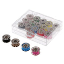 20pcs Practical Cotton Sewing Machine Thread and Bobbins with Plastic Case