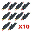 10 Sets 2Pin Car Waterproof Electrical Connector Plug with Wire Marine