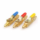 R134A Shut Ball Valve Air  Refrigeration Tools 1/4" For Charging Hoses