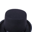 Black Top Hat Magician Costume Tuxedo Mat Hatter Wedding Christmas Party For FT