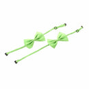Dog Cat Pet Collar Accessory Bow Tie Necktie Green 2 Pieces