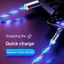 LED Flowing Magnetic Charger Cable Light Up Candy Moving Shining Charger Ph Q8P5
