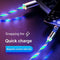 LED Flowing Magnetic Charger Cable Light Up Candy Moving Shining Charger Ph Q8P5