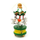 6PCS Christmas Wooden Colorful Carousel Tree Hanging Pendant Ornament Home SEAU