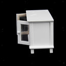 Litter Cabinet With LCD TV Miniatures TV Display With Remote Control