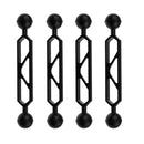 4Pc 6'' Scuba Diving Camera Dual Ball Joint Arm Connector Clamp Adapter Base