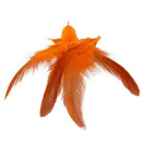 50 Beautiful cock feathers 12-18cm / 4-7inch orange N6L3
