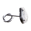 10 Pieces Waterproof White 2 LED Side Marker Indicator Lights Truck Trailer