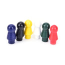 1Set/60psc Chinese Checkers Six Color Of Wooden Checkers Replacement Game PartLJ