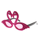 5x Glitter Flamingo Sunglasses Party Glasses Fancy Dress Up Costume Supplies
