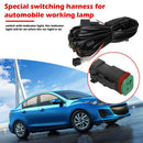 12V 40A Car Relay Wiring Harness Waterproof Switch Kit for LED Work Fog Spot