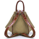 Washed Canvas Bag Ladies Double Back Multi-Function Backpack Fringed Canvas