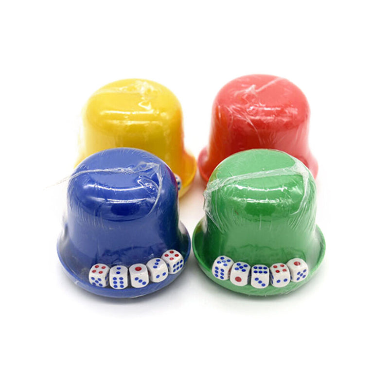 Bar Party Dice Cup Drinking Board Game Gambling Dice Box 10mm d6*5 Table Games Z