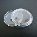 100x Clear Round Plastic Collect Coin Capsules Coin Protector Cases 35mm