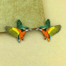 2pc Birds DIY Embroidered Sew Iron on Patch Badge Bag Dress Clothes Appl; W S1G7