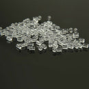 150PCS Cylindrical-shaped Clear Rubber Earring Safety Backs K4E8