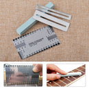 Guitar Bass String Ruler 2 Fretboard Protector Fret Guard Fretwire Sander Polish