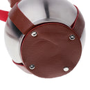 304 Stainless Steel Wine Pot Liquor Gourd Hip Flask With Leather Belt