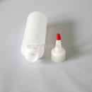 Small 4 OZ Clear Round Squeeze Dispensing Bottle with Removable Red Cap 1 Set Gw