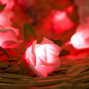 Romantic 20LED Rose Flower Lamp Home Holiday Festival Party Lights Decor