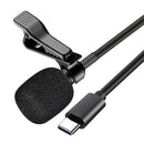 Lavalier Condenser Microphone Windproof Type-C Interface Gift With Usb Adapter