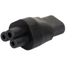 1 X IEC320 C5 To C8 90 Degree Power Supply Extension, Angled