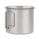 Titanium Cup 550Ml Ultralight Portable Pot Titanium Water Mug Cup For Outdo