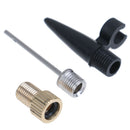 3Pcs Inflator Kit For Air Frame Pump Needles Adaptor Bikes Sports  OZ