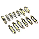 13pcs White Car Interior LED Light Bulbs Kit Fit For MK6 2010-2015