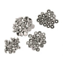 50 Sets Snap Buttons Metal Snaps No-Sew Buttons Fastener Setter for Clothing