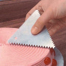 Triangle Sawtooth Cake Smoother Scraper Spatula Fondant Decorating Cut Fast R2J7