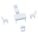 1:75 Furniture Table Chair for Diorama Scenery Building Props Gift OO Scale
