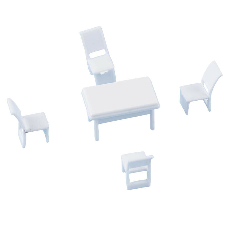 1:75 Furniture Table Chair for Diorama Scenery Building Props Gift OO Scale